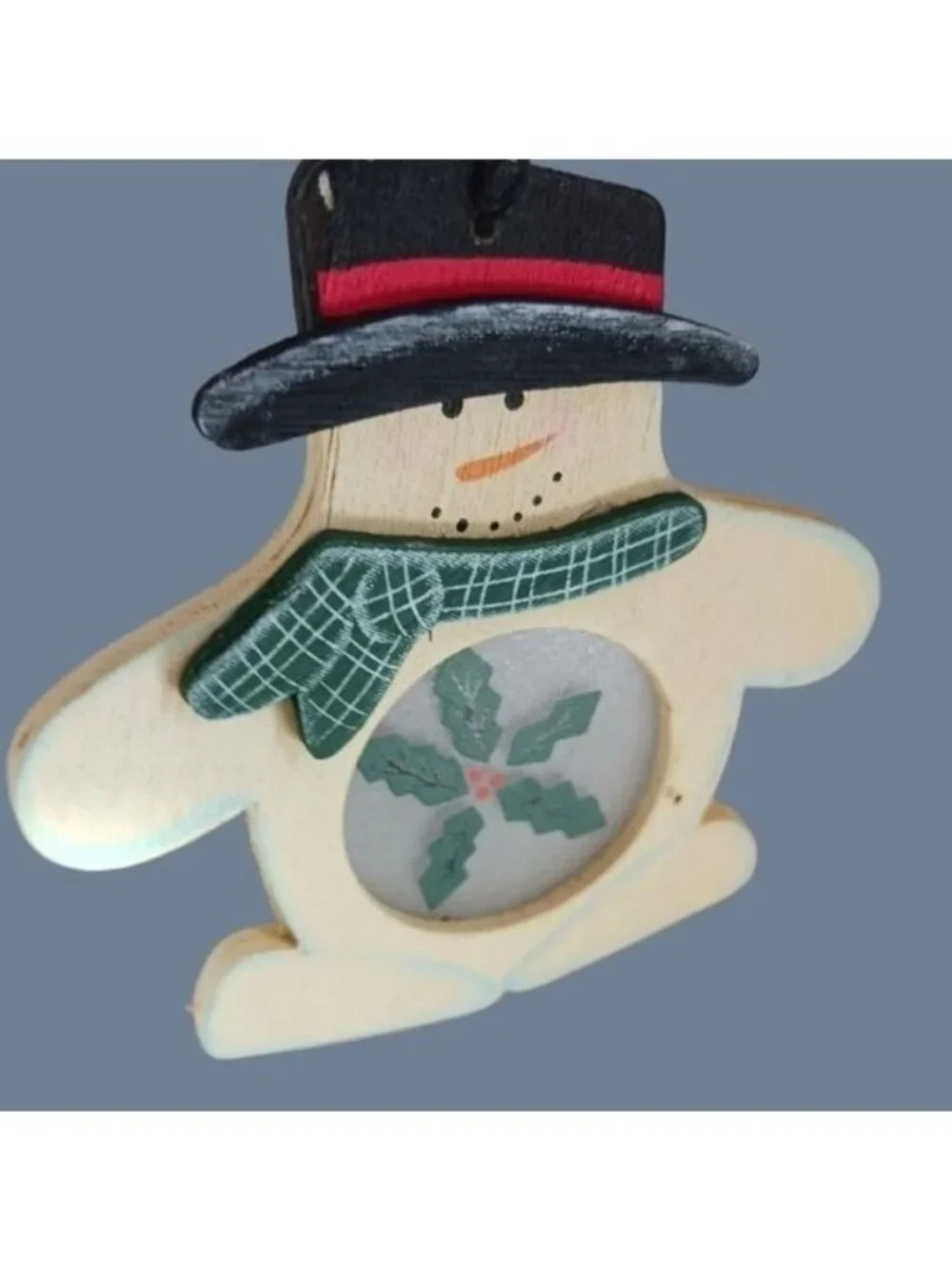Christmas Welcome Wall Hanging w/Snowman Tree & Stocking  Holiday Décor